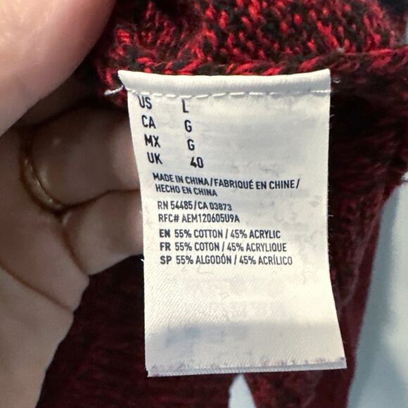 American Eagle Henley Sweater Mens Large - Picture 4 of 5